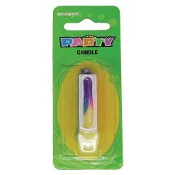 Unique Rainbow Letter Candle I