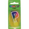 Unique Rainbow Letter Candle P