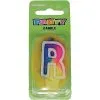 Unique Rainbow Letter Candle R