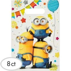 AMSCAN Despicable Me Minion Made Loot Bags 8 Pack