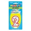 Unique Numeral Candle With Happy Birthday Cake Topper - 2