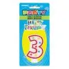 Unique Numeral Candle With Happy Birthday Cake Topper - 3