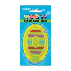 Unique Decorative Numeral Candle - 0