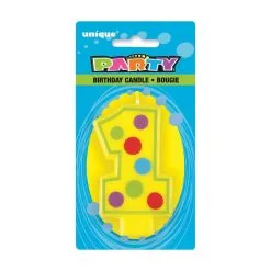 Unique Decorative Numeral Candle - 1