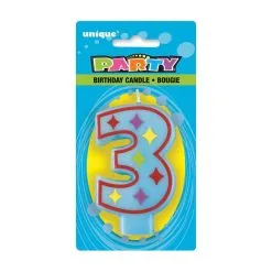 Unique Decorative Numeral Candle - 3