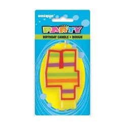 Unique Decorative Numeral Candle - 4