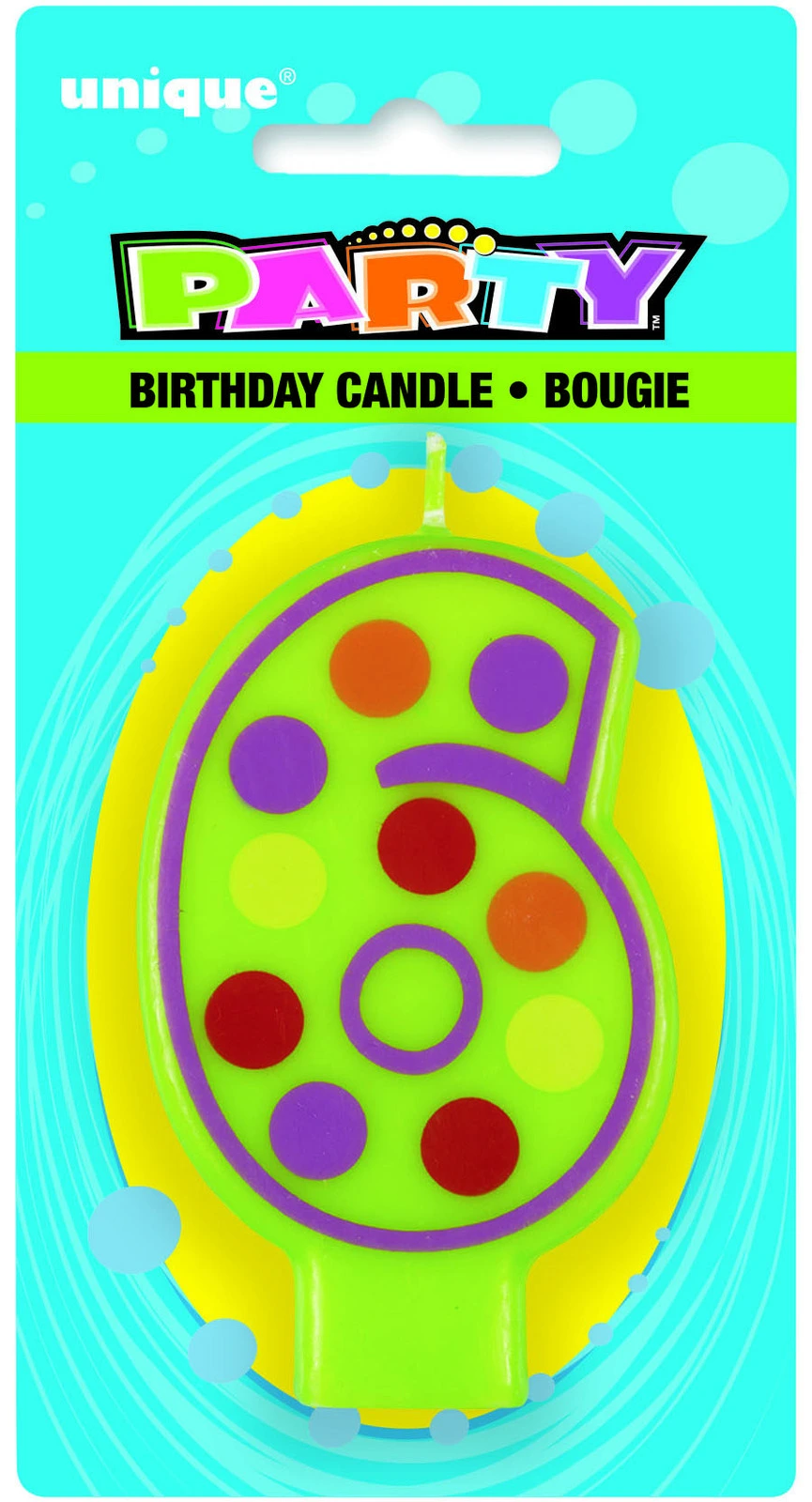 Unique Decorative Numeral Candle - 6 2 Unique Decorative Numeral Candle - 6 - Image 2