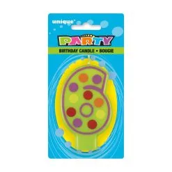 Unique Decorative Numeral Candle - 6