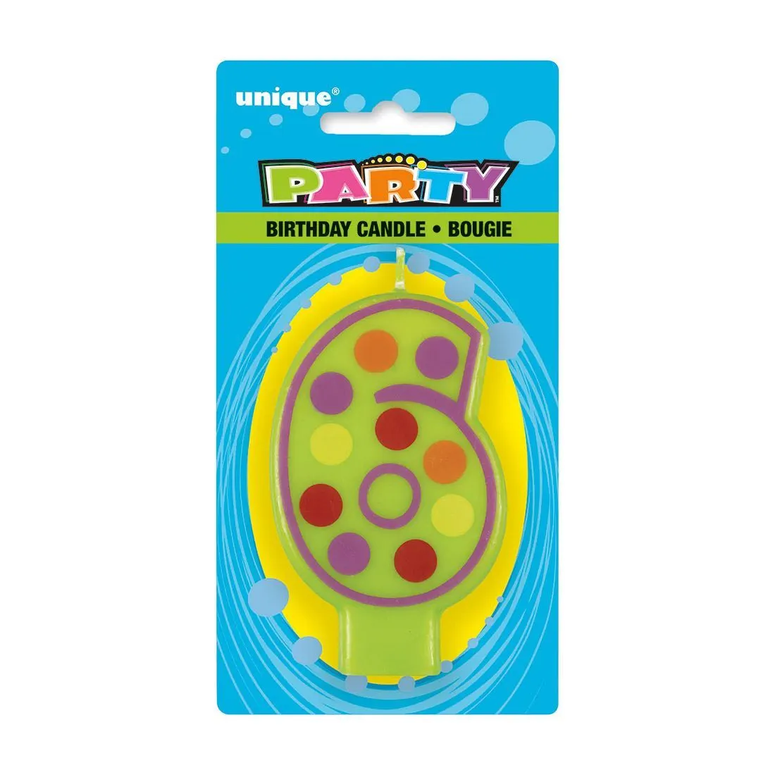 Unique Decorative Numeral Candle - 6 1 Unique Decorative Numeral Candle - 6