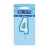 Unique Glitz Blue Number Candle - 4