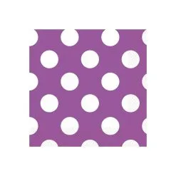 Unique Dots Pretty Purple Luncheon Napkins 2ply 16 Pack