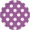 Unique Dots Pretty Purple Paper Plates 17cm 8 Pack