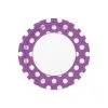 Unique Dots Pretty Purple Paper Plates 22cm 8 Pack