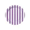 Unique Stripes Pretty Purple Paper Plates 17cm 8 Pack