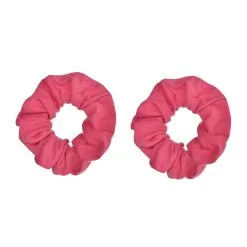 AMSCAN Hair Scrunchies Pink 2 Pack
