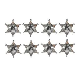 AMSCAN Western Sheriff Badges 8 Pack