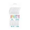 Unique White Reusable Forks 18 Pack