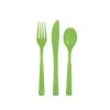 Unique Lime Green Assorted Reusable Cutlery 18 Pack