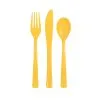 Unique Sunflower Yellow Cutlery 18 Pack