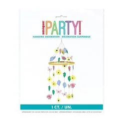 Unique Pastel Floral Paper Chandelier Decoration