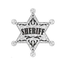 AMSCAN Western Large Sheriff Badge