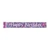 Unique Happy Birthday Blossom Foil Banner 12ft