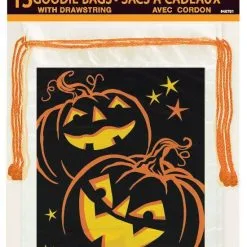 Unique Pumpkin Grin Goodie Bags 15 Pack