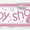 Unique Umbrellaphant Baby Shower Pink Baby Shower Foil Banner 3.65m