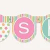 Unique Pastel Baby Shower Jointed Banner