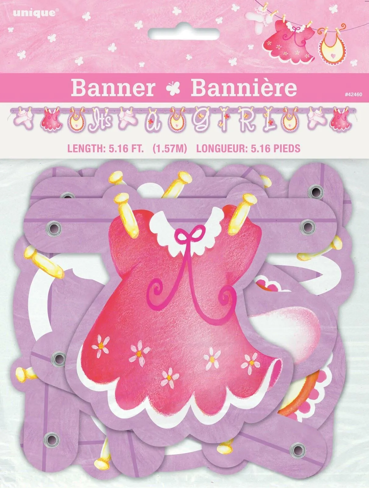 Unique Pink Clothes Line Jointed Banner 1 Unique Pink Clothes Line Jointed Banner