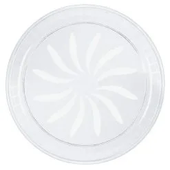 AMSCAN Swirl Platter Clear - Plastic