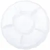 AMSCAN Compartment Chip & Dip Tray White - Plastic
