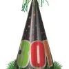 Unique ⭐ íBirthday Cheer 30 Large Foil Cone Hat 33cm