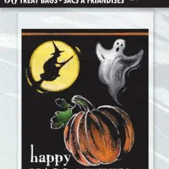 Unique Ghostly HalloweenTrick-Or-Treat Bags 50 Pack