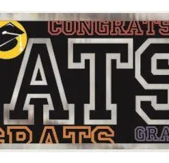 Unique Grad Party Foil Banner 12ft
