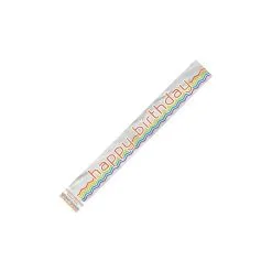 Unique Rainbow Chevron Foil Banner 12ft