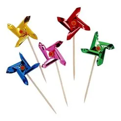 Unique Pinwheel Picks 12 Pack