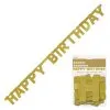 Unique Golden Birthday Happy Birthday Jointed Banner 1.21m