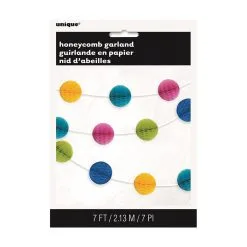 Unique Honeycomb Ball Garland Multi-Coloured