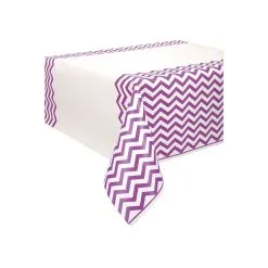 Unique Chevron Pretty Purple Plastic Tablecover