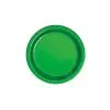 Unique Green Foil Round Paper Plates 22cm 8 Pack