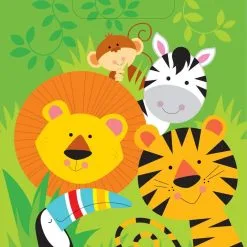 Unique Animal Jungle Loot Bags 8 Pack