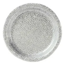 AMSCAN Prismatic Silver Round Paper Plates 17cm 8 Pack