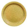 AMSCAN Prismatic Gold Round Paper Plates 17cm 8 Pack