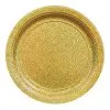 AMSCAN Prismatic Gold Round Paper Plates 23cm 8 Pack