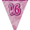 Unique Glitz Pink Flag Banner - 16