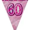 Unique Glitz Pink Flag Banner - 60