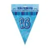 Unique Glitz Blue Flag Banner - 16