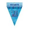Unique Glitz Blue Flag Banner - 21