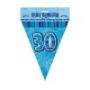 Unique Glitz Blue Flag Banner - 30